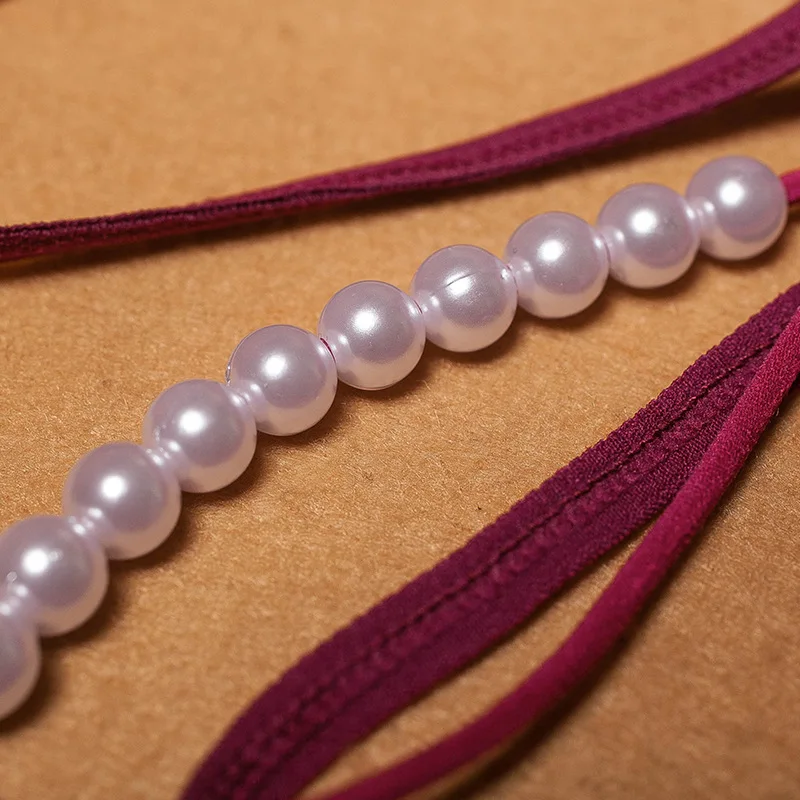 Culotte String Sexy Brodé Perles – Image 5