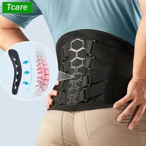 Ceinture de Soutien Lombaire Respirante avec Coussinet Amovible - Soulage Douleurs Sciatique, Hernie Discale, Scoliose