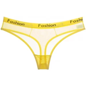 String Sexy en Nylon pour Femme | Culotte Transparente et Respirante à Ceinture Fashion