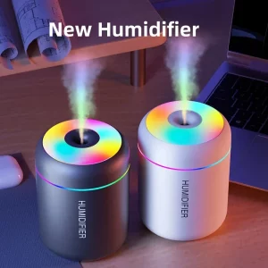 Mini Diffuseur d'Arôme USB 180ML avec Lumière Ambiante