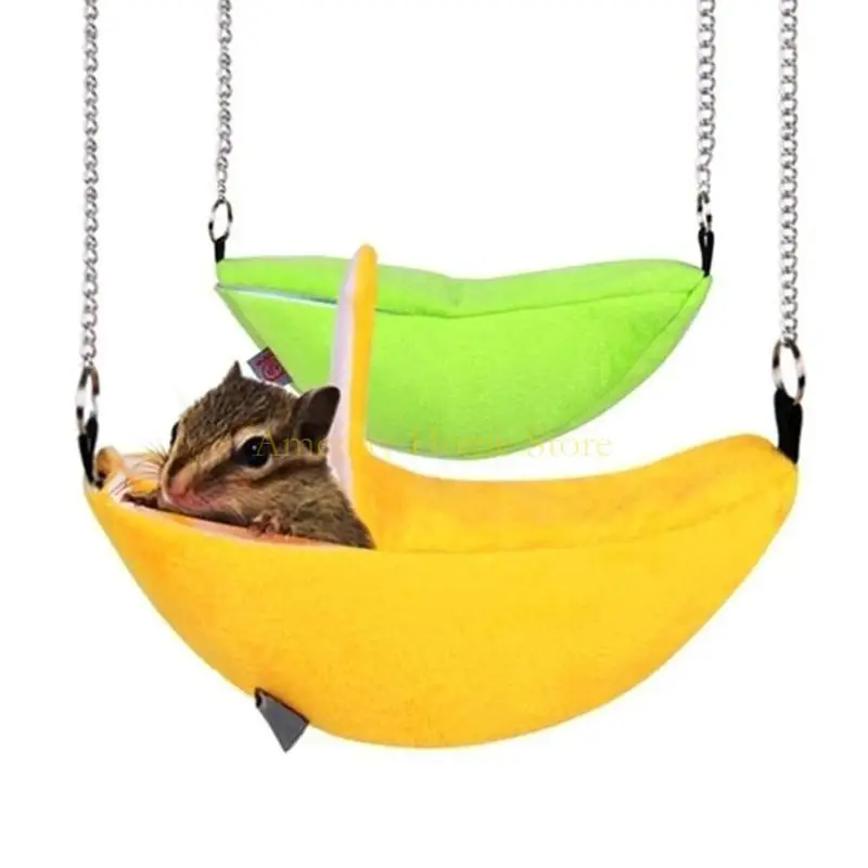 Hamac Suspendu Banane pour Petits Animaux