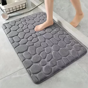 Tapis de Bain 3D Absorbant et Antidérapant