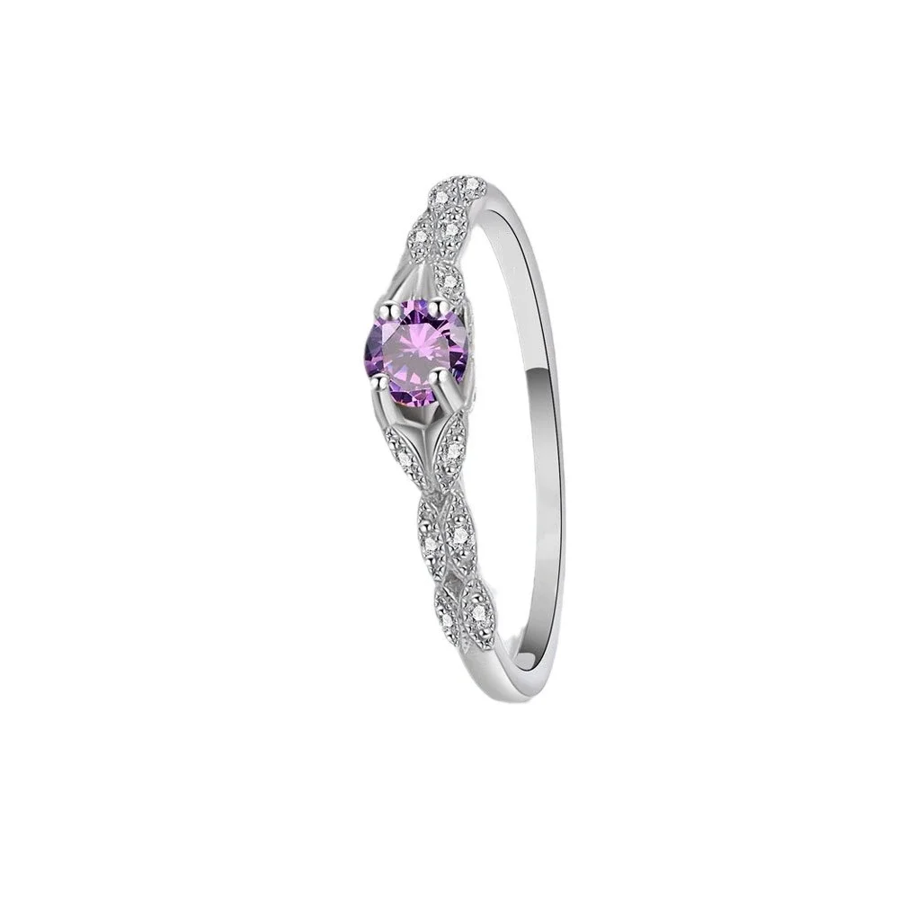Bague Améthyste et Zircone pour Femme - Luxe Léger Chic – Image 2