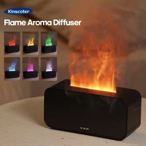Diffuseur d'arômes et humidificateur d'air à flamme colorée