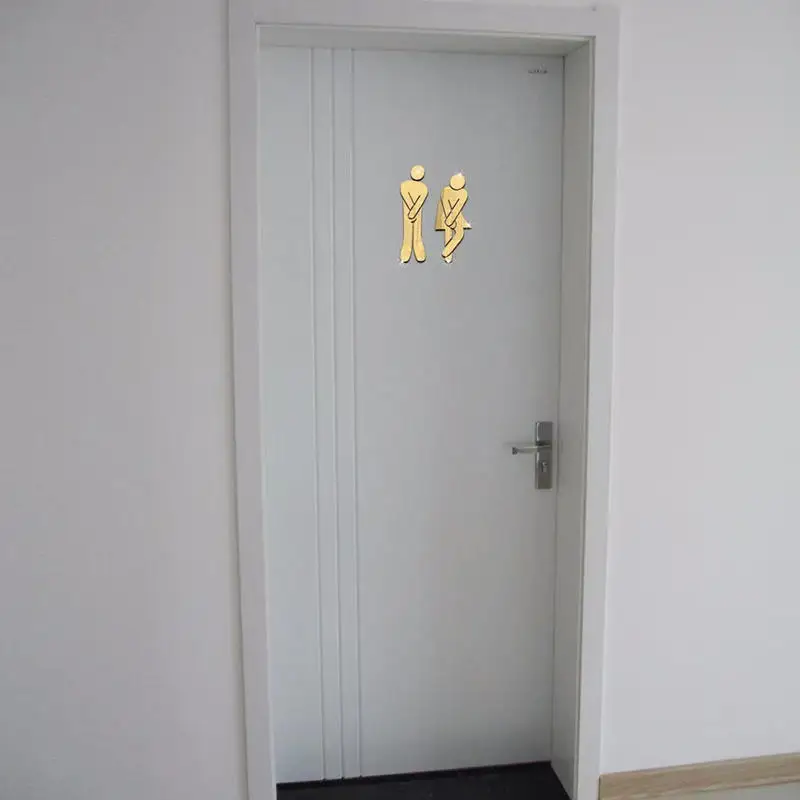 Plaque Signalétique WC 3D Acrylique Homme Femme – Image 6