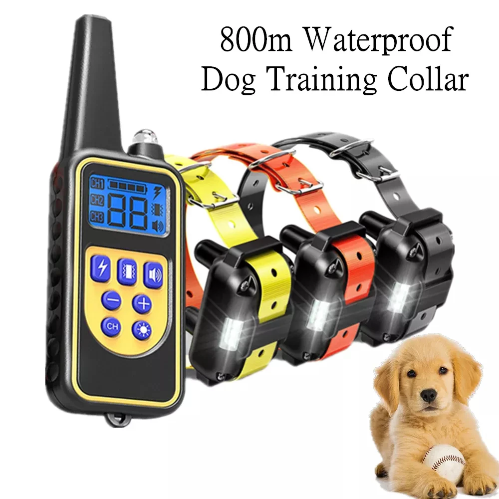 Collier Électrique Anti-Aboiement Rechargeable pour Chien
