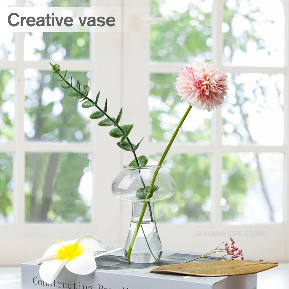 Verre à Cocktail Champignon Créatif avec Paille – Image 5