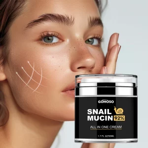 Crème Visage Escargot Mucus 92% - Anti-Âge Raffermissant & Éclaircissant