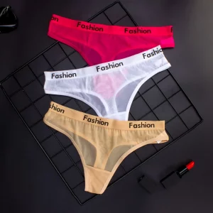 Culotte Coton Femme Sans Couture - Slip Taille Basse Transparent - Lingerie Sport Confort