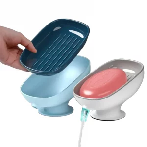 Porte-savon à Ventouse avec Égouttoir Intégré