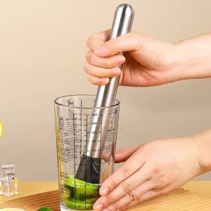 Pilon à cocktail multifonction en acier inoxydable pour fruits et glace