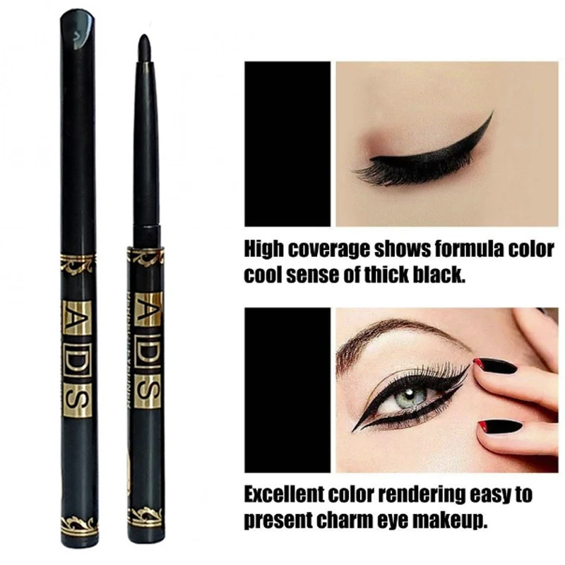 Crayon Eyeliner Gel Noir Waterproof Longue Durée Anti-Taches – Image 4