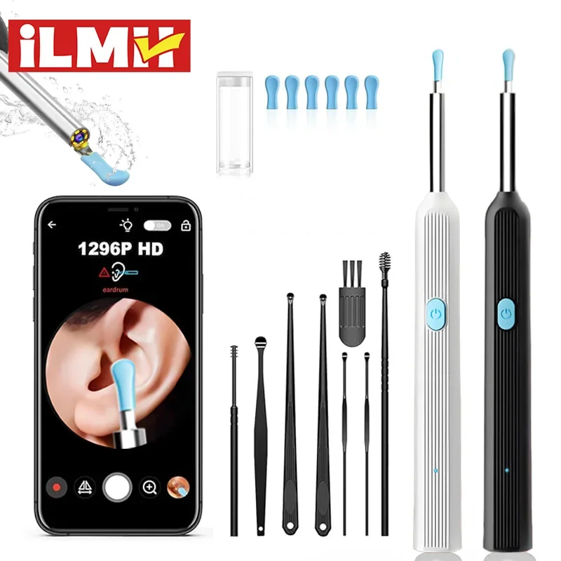 Otoscope Visuel Intelligent avec Caméra HD 5M - Nettoyage d'Oreilles Sûr et Efficace