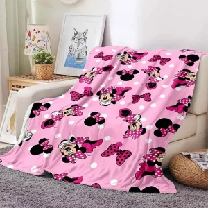 Couverture Peluche Minnie Douce et Chaude pour Tous Âges