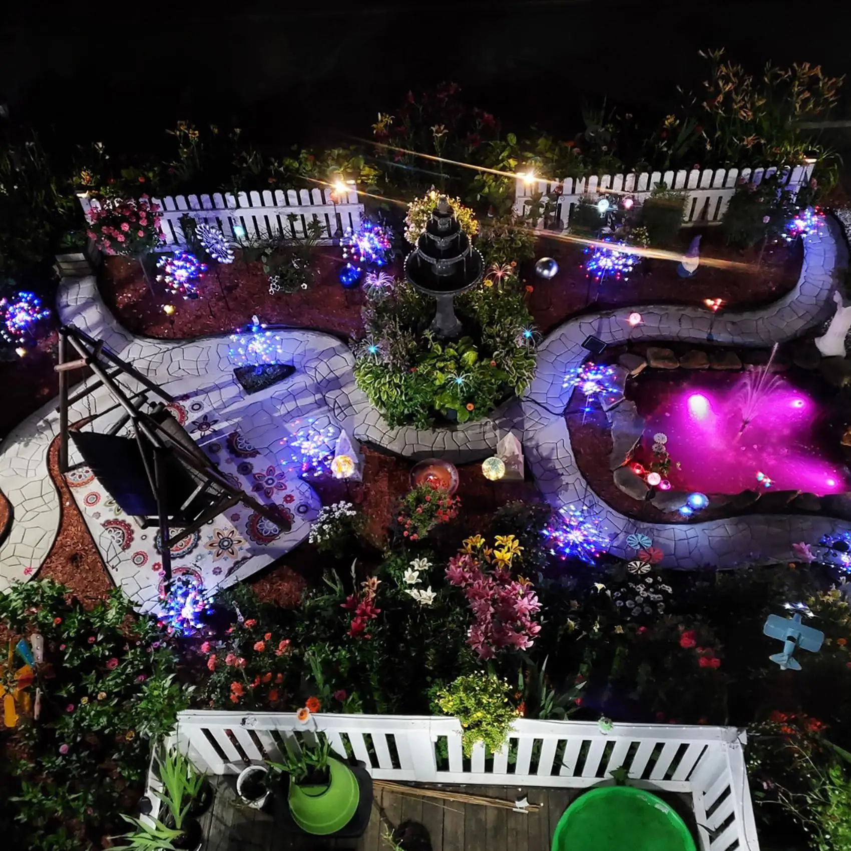 Lampe Solaire Extérieure Feu d'Artifice LED – Image 5