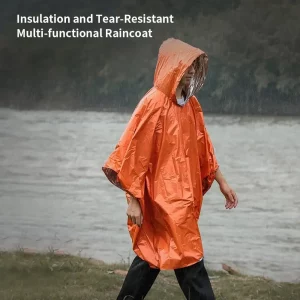 Poncho imperméable d'urgence, couverture imperméable, équipement de Camping de survie, isolation froide, équipement de Camping