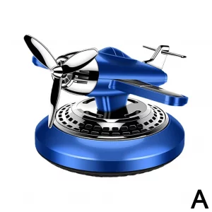 Désodorisant pour voiture, Avion avec Hélice tournante solaire