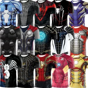 T-shirts de super-héros Marvel pour hommes