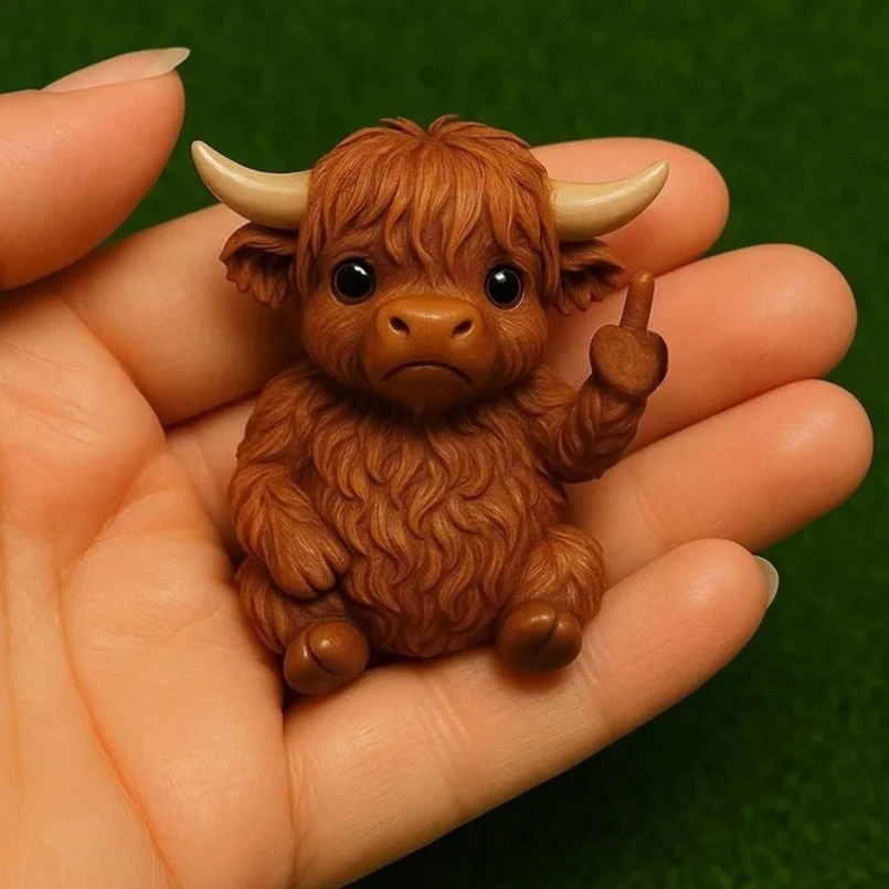 Figurine Amusante de Chien, Chat ou Grenouille avec un Doigt d'Honneur – Image 2