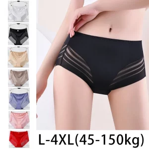Culotte Sexy en Dentelle Taille Mi-Haute pour Femme