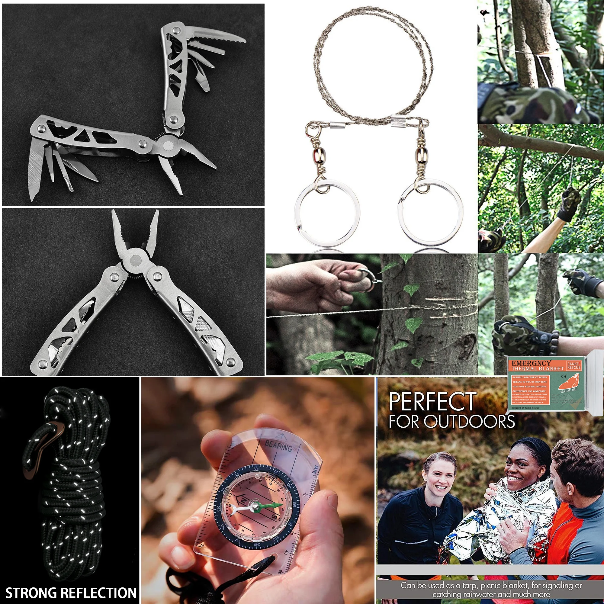 Trousse de Secours Molle Sanke Rescue - Kit d'Urgence 24 Pièces pour Camping et Randonnée – Image 5