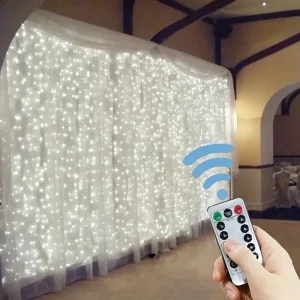 Guirlande Lumineuse LED Rideau USB avec Télécommande