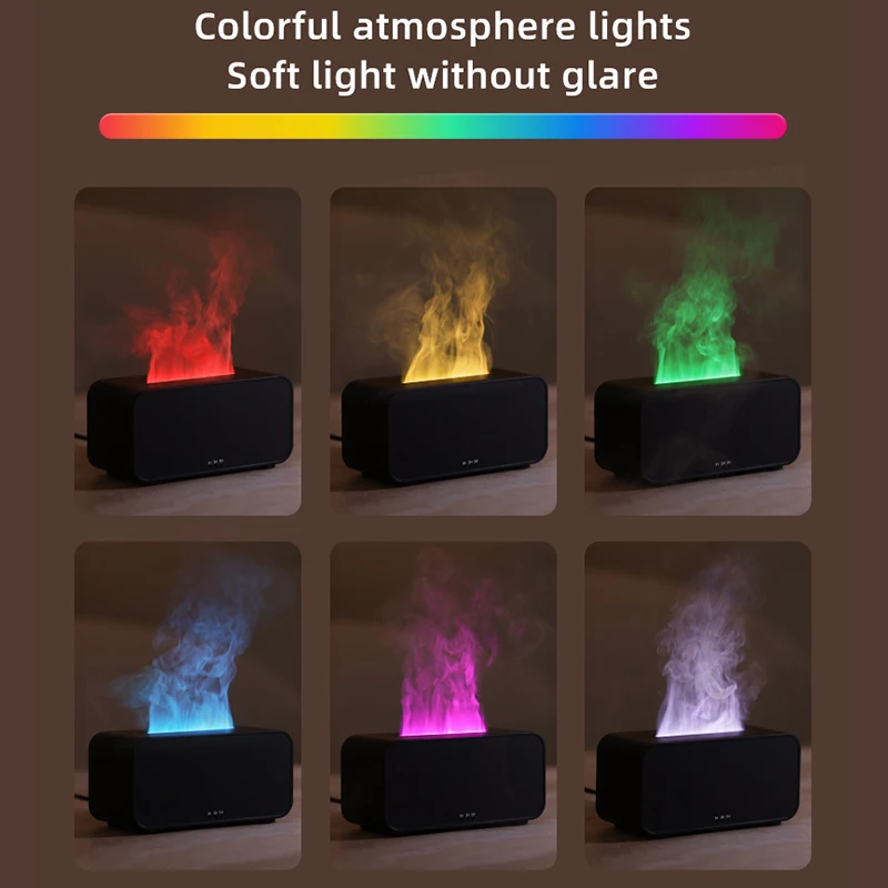 Diffuseur d'arômes et humidificateur d'air à flamme colorée – Image 2