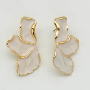 Boucles d'Oreilles Feuille d'Érable Colorée