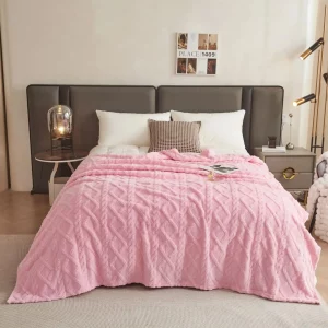 Couverture Peluche Smile Enfant - Douce, Chaude et Portable