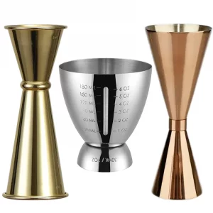 Jigger Double Inox 30/60ml pour Barman - Mesure Précise de Cocktails