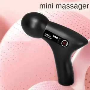 Mini Pistolet de Massage Vibrant avec 6 Têtes - Portable et Rechargeable par USB