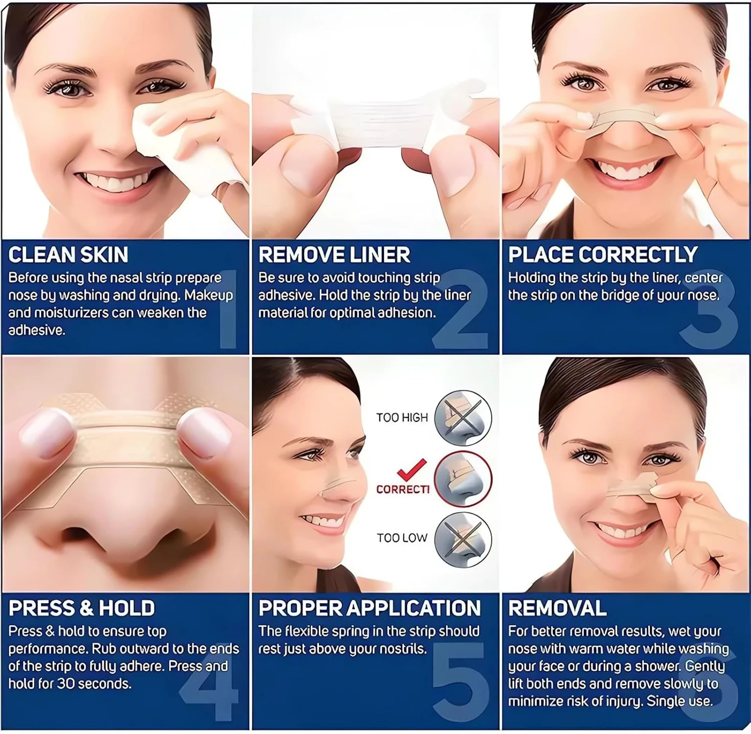 Bandes Nasales Anti-Ronflement Respiratoires - Améliorez Votre Sommeil et Vos Performances – Image 6