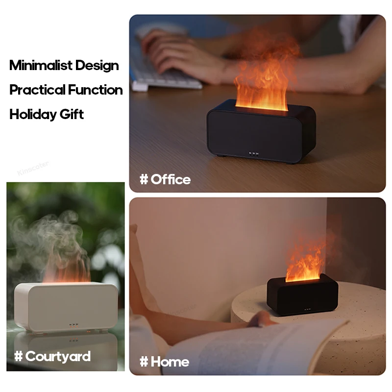 Diffuseur d'arômes et humidificateur d'air à flamme colorée – Image 6