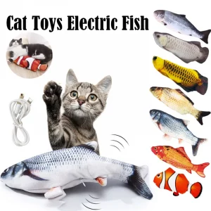 Jouet Poisson Électrique Interactif pour Chat