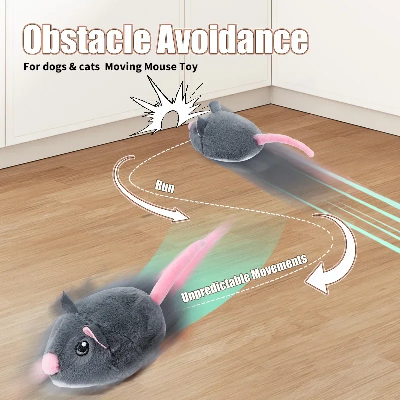 Jouet Interactif Rechargeable pour Chat en Forme de Souris – Image 4