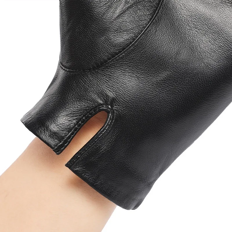 Gants en Cuir de Mouton BISON DENIM pour Homme - Écran Tactile, Hivernal – Image 4