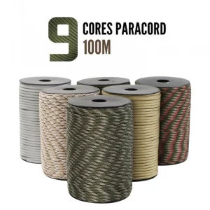 Corde Paracorde 550 Militaire 9 Cœurs 4mm - 100m