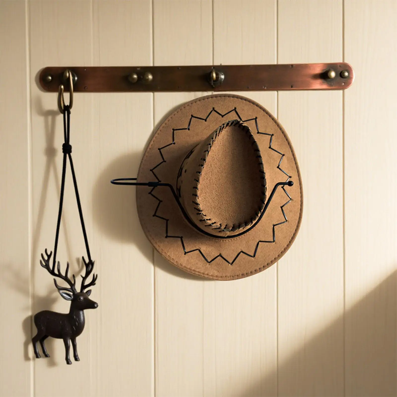 Porte-Chapeau Cowboy Mural Pivotant 360°