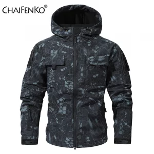 Veste Tactique Homme "Peau de Requin" Imperméable et Chaude