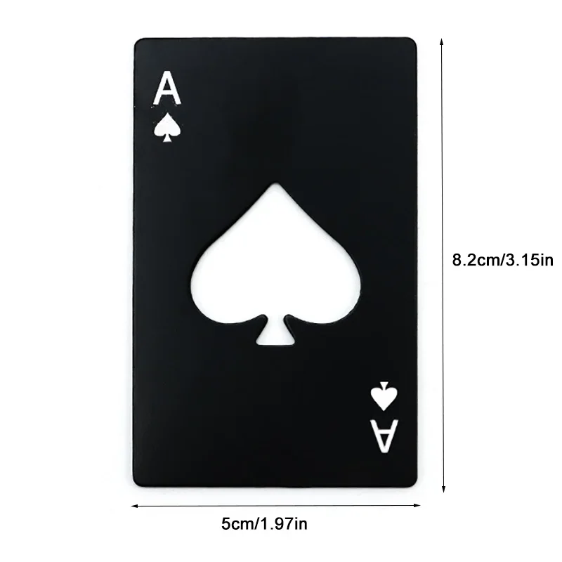 Ouvre-bouteille en forme de Carte de Poker en Acier Inoxydable – Image 6