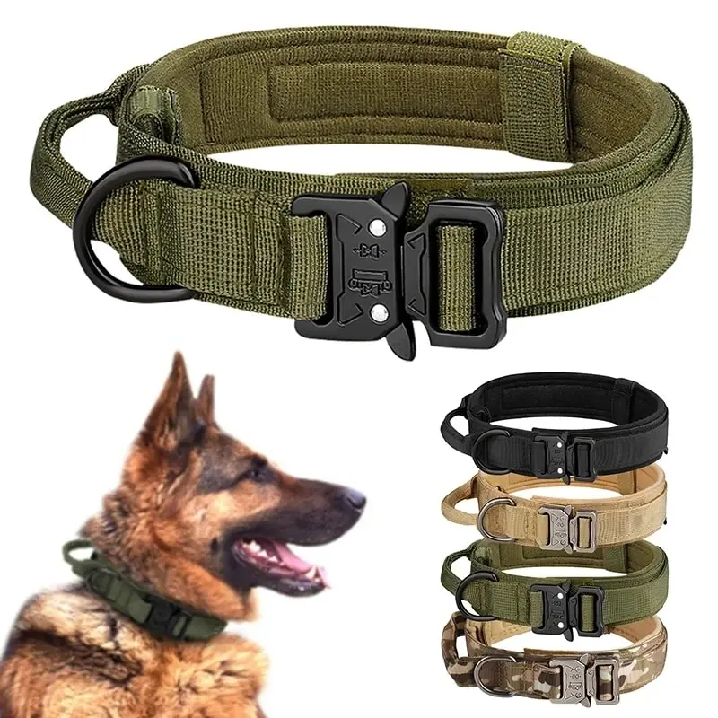 Collier Tactique en Nylon pour Chien - Durable et Respirant
