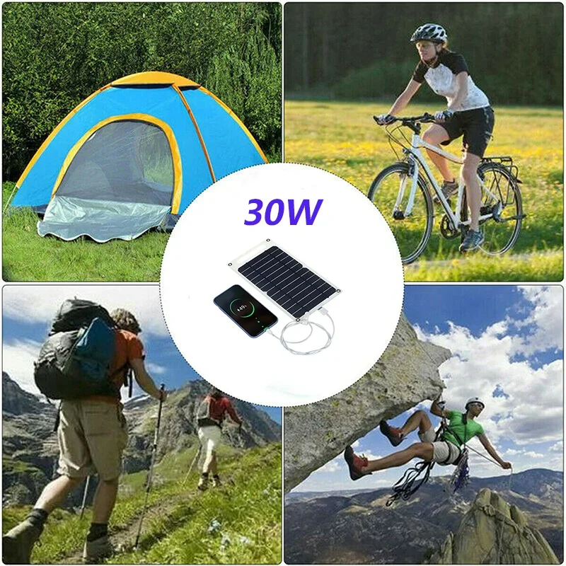 Panneau Solaire Portable 30W USB Type-C Flexible et Léger – Image 4