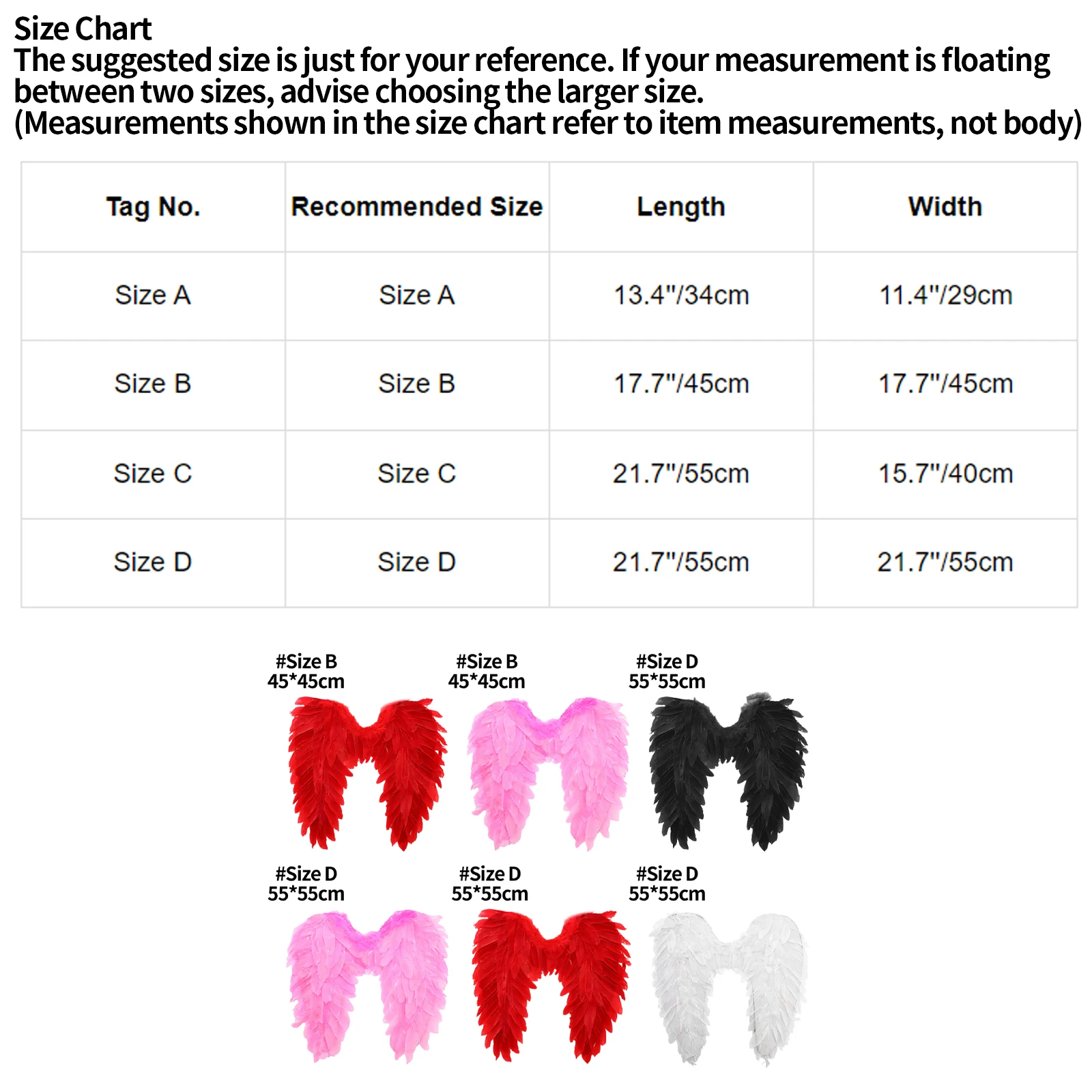 Ailes d'Ange et de Diable avec Sangles Élastiques - Costume Halloween & Noël – Image 6