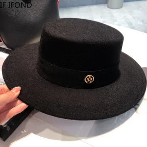 Chapeau Fedora Élégant en Feutre pour Femme et Homme - Style Panama Chic