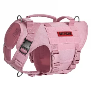 Harnais Chien OneTigris X DESTROYER - Robuste, sans traction, avec 3 poignées et boucles métalliques