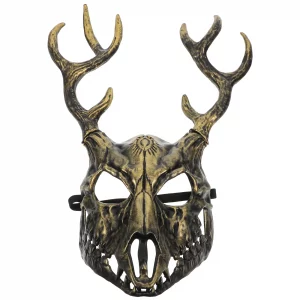 Masque de Cerf Cosplay d'Halloween Doré