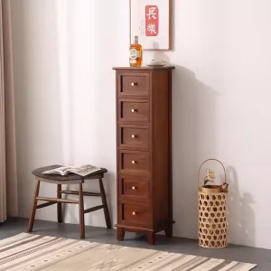 Commode en Bois Massif Américain Country 5 Tiroirs