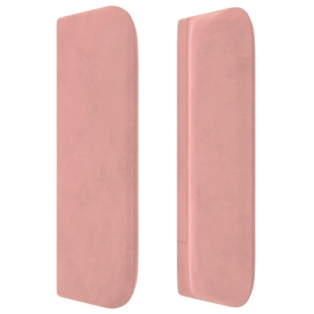 Tête de lit Rose Velours Oreilles Style Classique 93x16x78-88cm – Image 5