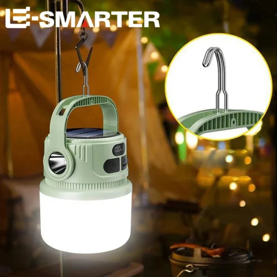 Lanterne LED Solaire Rechargeable ESMARTER pour Camping – Image 2