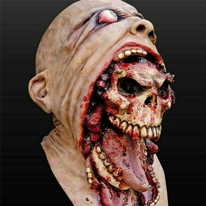 Masque Zombie Sanglant Réaliste - Parfait pour Halloween et Cosplay Horreur